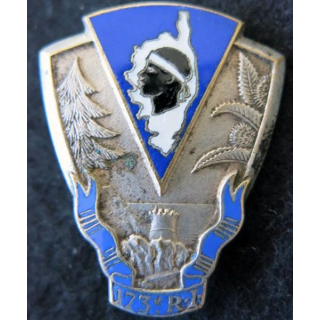 173° RI : Insigne métallique du 173° régiment d'infanterie de fabrication Drago Béranger Déposé