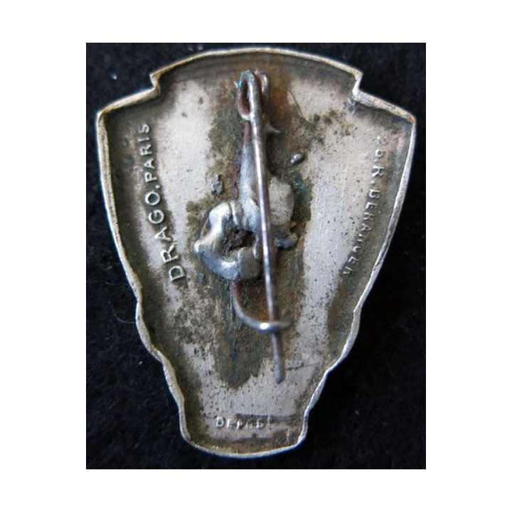 173° RI : Insigne métallique du 173° régiment d'infanterie de fabrication Drago Béranger Déposé