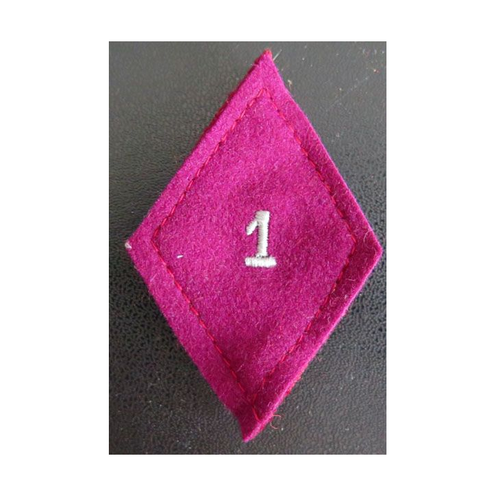 LOSANGE DE BRAS MODÈLE 45 : 1° régiment médical troupe