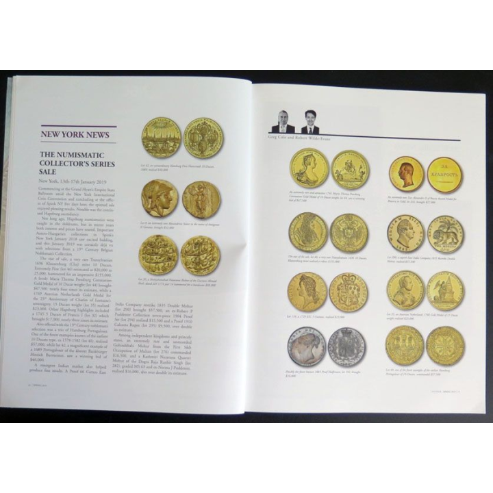 CATALOGUE SPINK 2019 pièces, timbres, actions et obligations