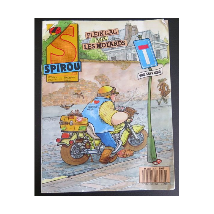 SPIROU 2578 M 3251 déchirure arrière en haut