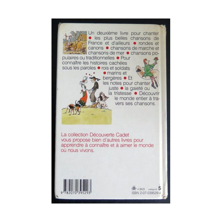 Deuxième livre des chansons de France de Roland Sabatier chez Gallimard