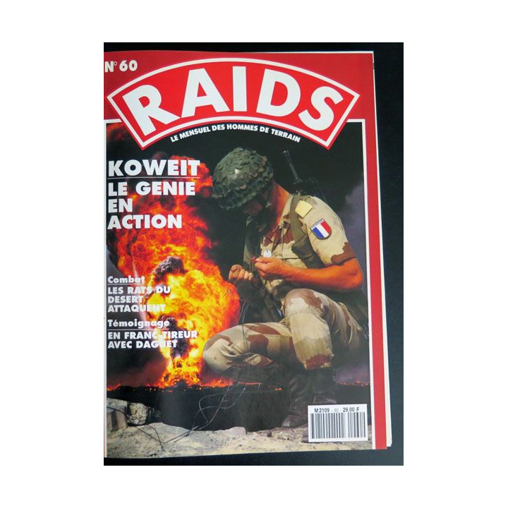 RAIDS album 13 des n° 60 à 64 M 2109 Mai 1991 Guerre du Golfe