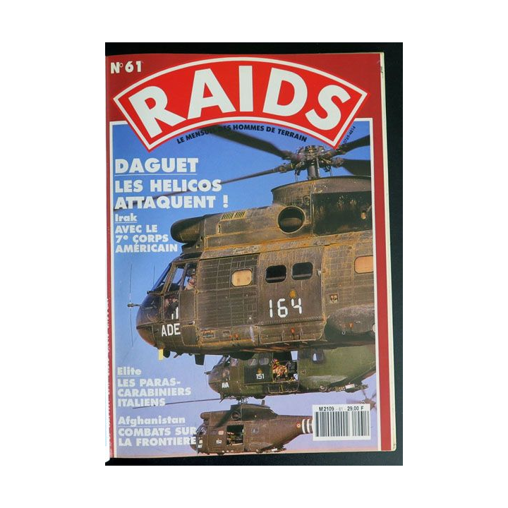 RAIDS album 13 des n° 60 à 64 M 2109 Mai 1991 Guerre du Golfe