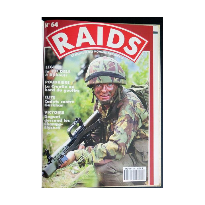 RAIDS album 13 des n° 60 à 64 M 2109 Mai 1991 Guerre du Golfe