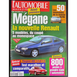 L'automobile magazine N° 591 M 1120 Septembre 1995 Megane 