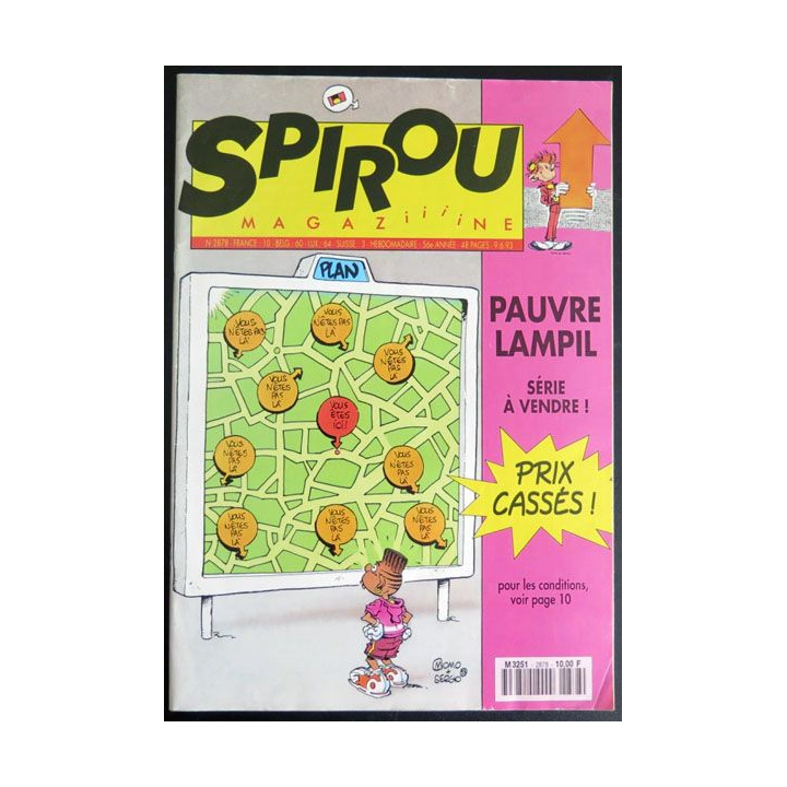 SPIROU N° 2878 M 3251 09.06.1993