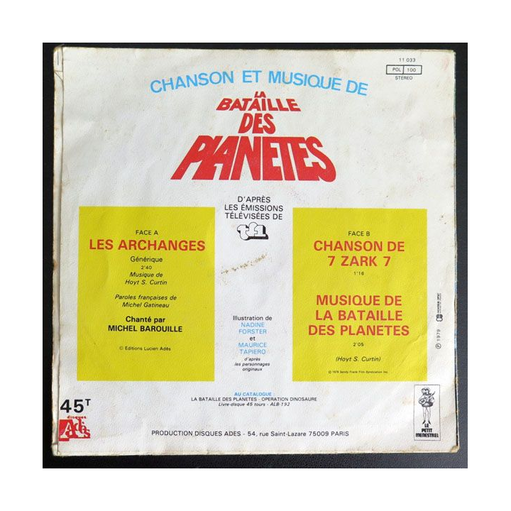 Chanson et musique de la Bataille des Planètes 