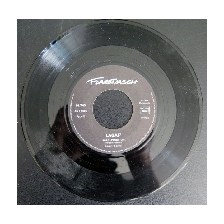 DISQUE 45 TOURS : Bo Le Lavabo wc kiss de LAGAF' (C177)