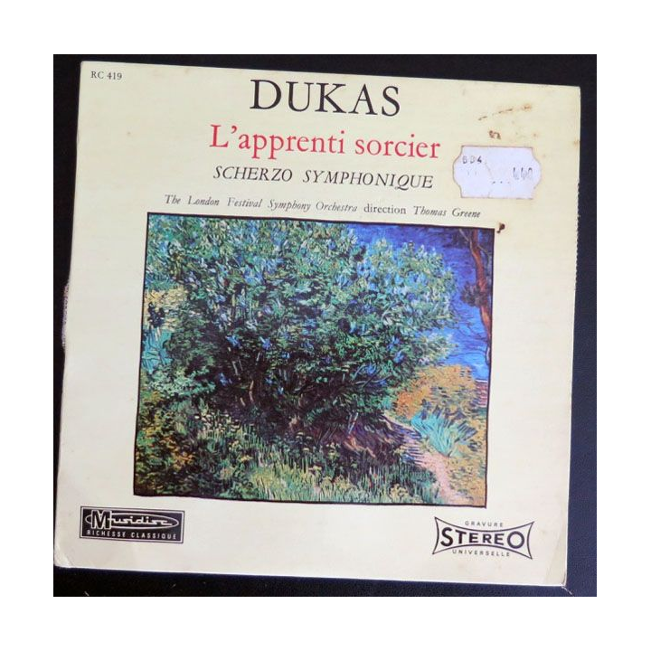 DISQUE 45 TOURS : L'apprenti sorcier de Dukas