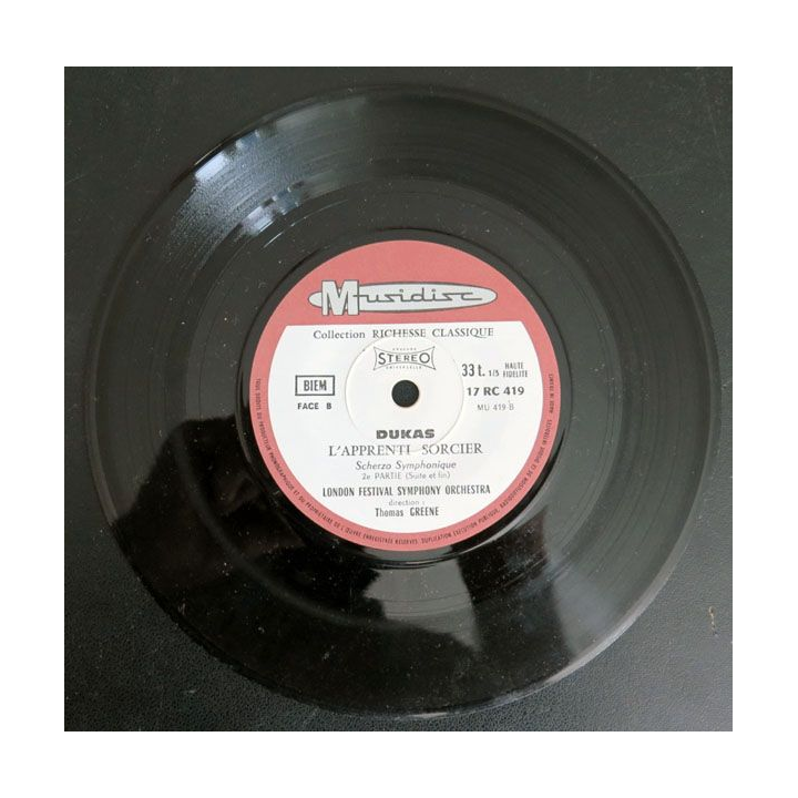 DISQUE 45 TOURS : L'apprenti sorcier de Dukas