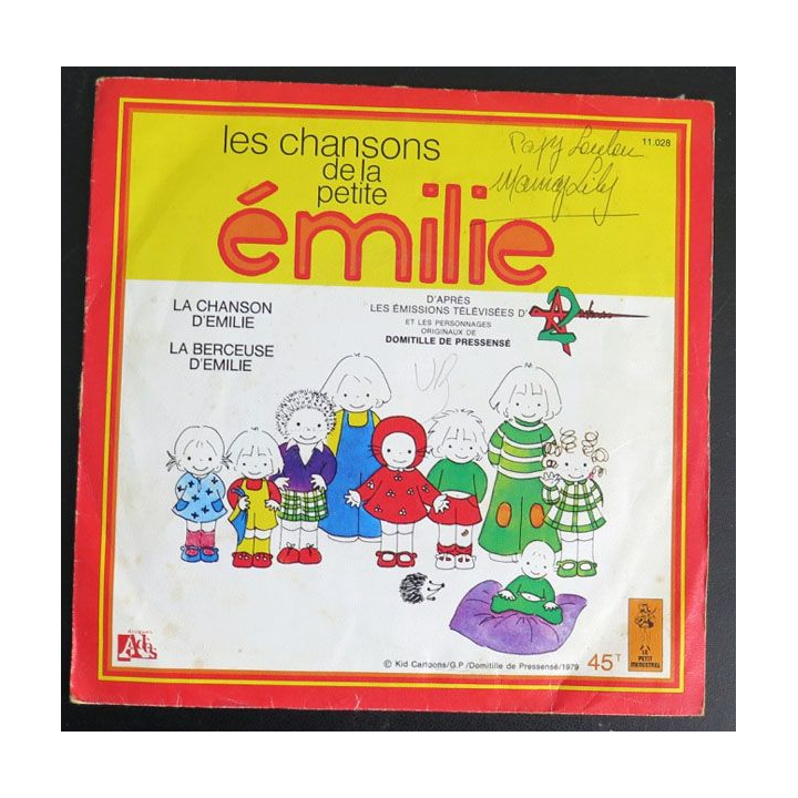 DISQUE 45 TOURS : Les chansons de la petite Emilie