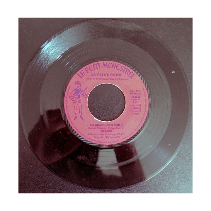 DISQUE 45 TOURS : Les chansons de la petite Emilie