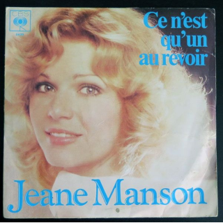 DISQUE 45 TOURS : Jeane Manson Ce n'est qu'un au revoir