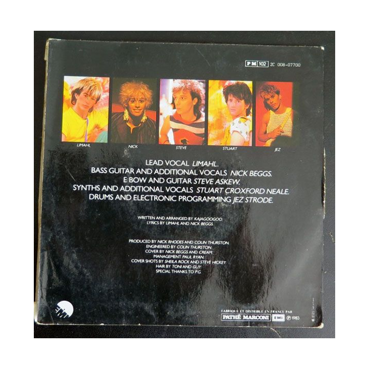 DISQUE 45 TOURS : Kaja Googoo Too Shy 