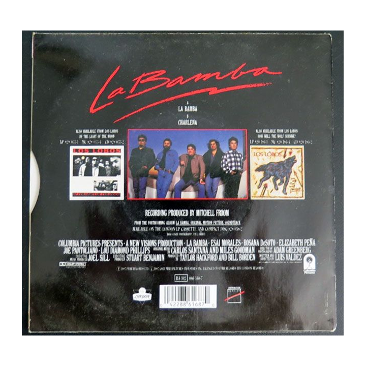 DISQUE 45 TOURS : Musique originale du film La Bamba par Los Bobos