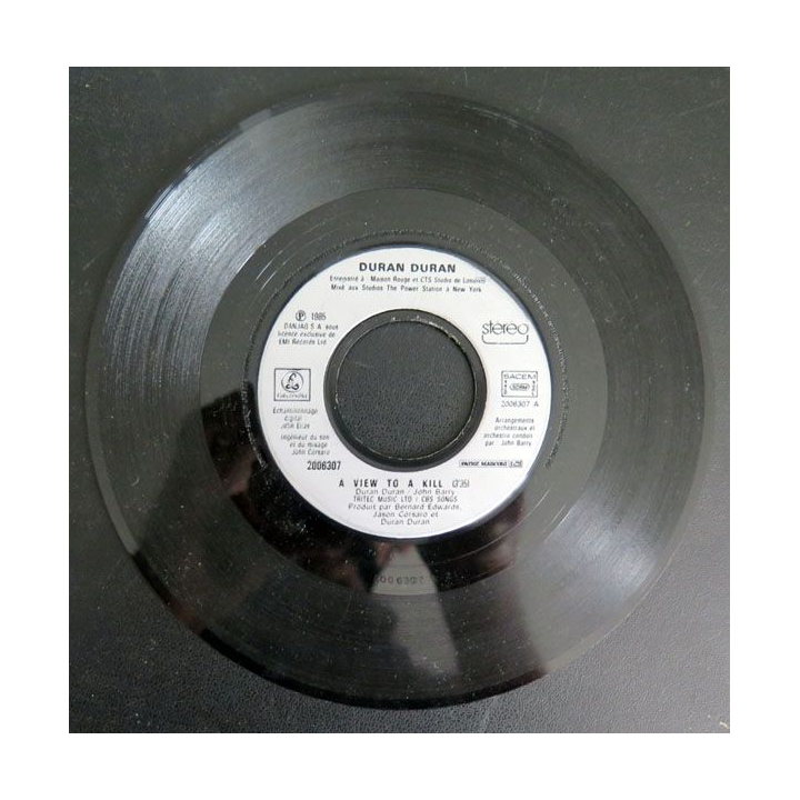 DISQUE 45 TOURS : Duran-Duran A view to a kill dangereusement votre