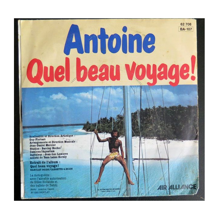 DISQUE 45 TOURS : Antoine Chante La Motogodille 