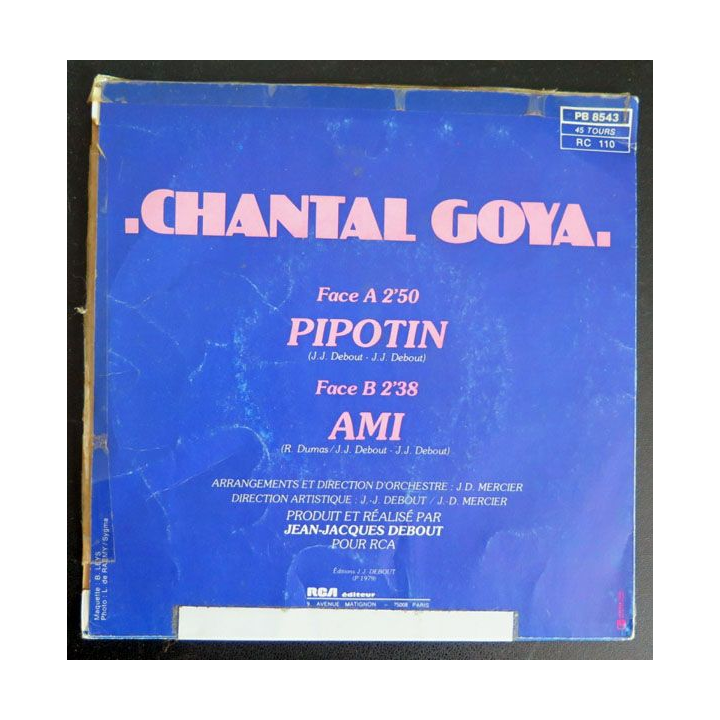 DISQUE 45 TOURS : Chantal Goya chante Pipotin et Ami