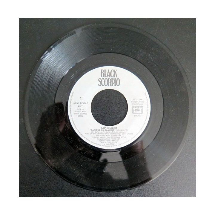 DISQUE 45 TOURS : Panique au Dancing de zap Shaker