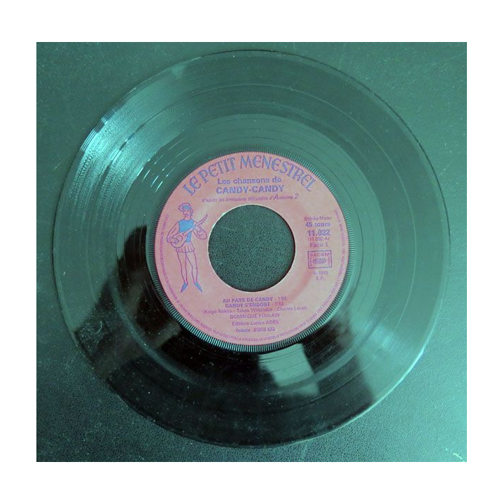 DISQUE 45 TOURS : Dominique Poulain chante les chansons de Candy-Candy 