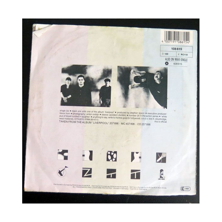 DISQUE 45 TOURS : Warriors of the wasteland Frankie goes to hollywood