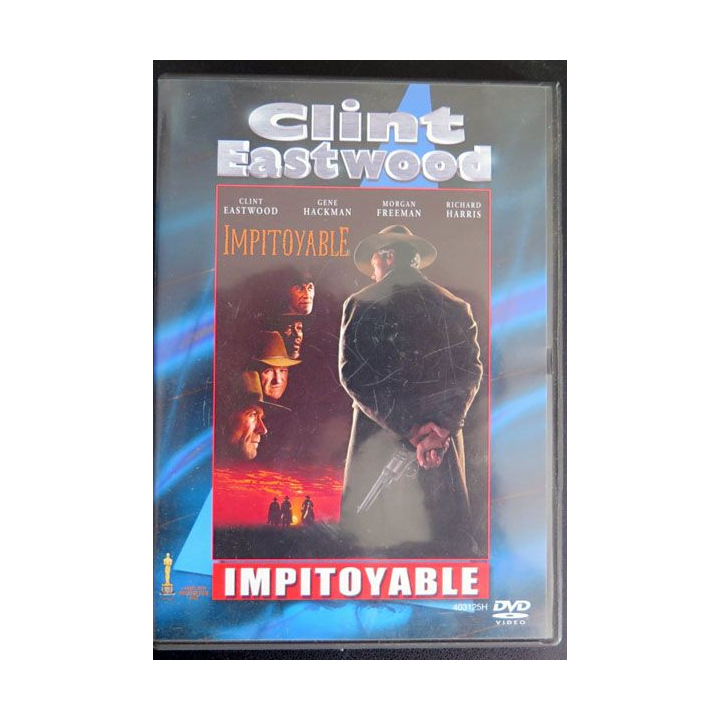 DVD intitulé "Impitoyable" film avec Clint Eastwood