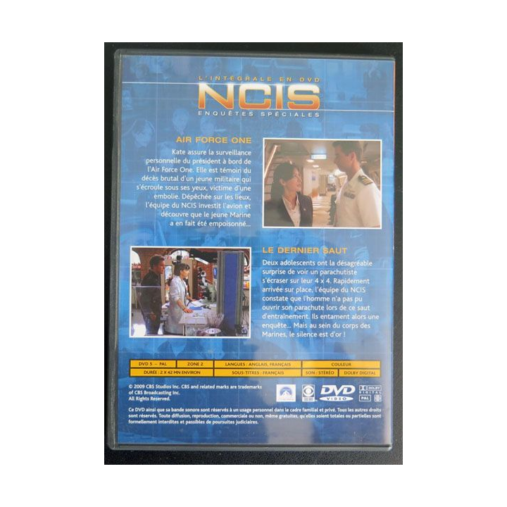 DVD intitulé "NCIS Air Force one et Le dernier saut" n°1