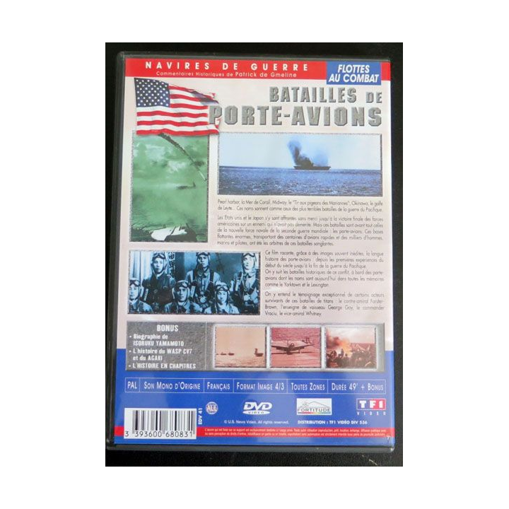 DVD Batailles de porte avions Flottes au combat 