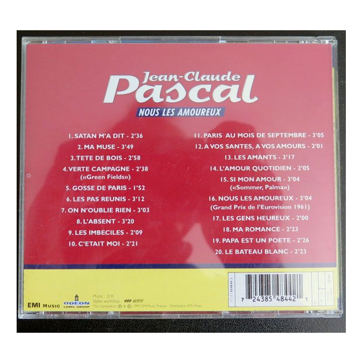 DISQUE CD Jean-Claude Pascal Nous les amoureux