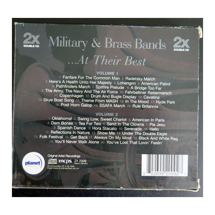 DISQUE CD Military & Brass bands at their best 2 CD  