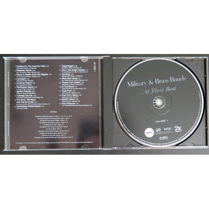 DISQUE CD Military & Brass bands at their best 2 CD  