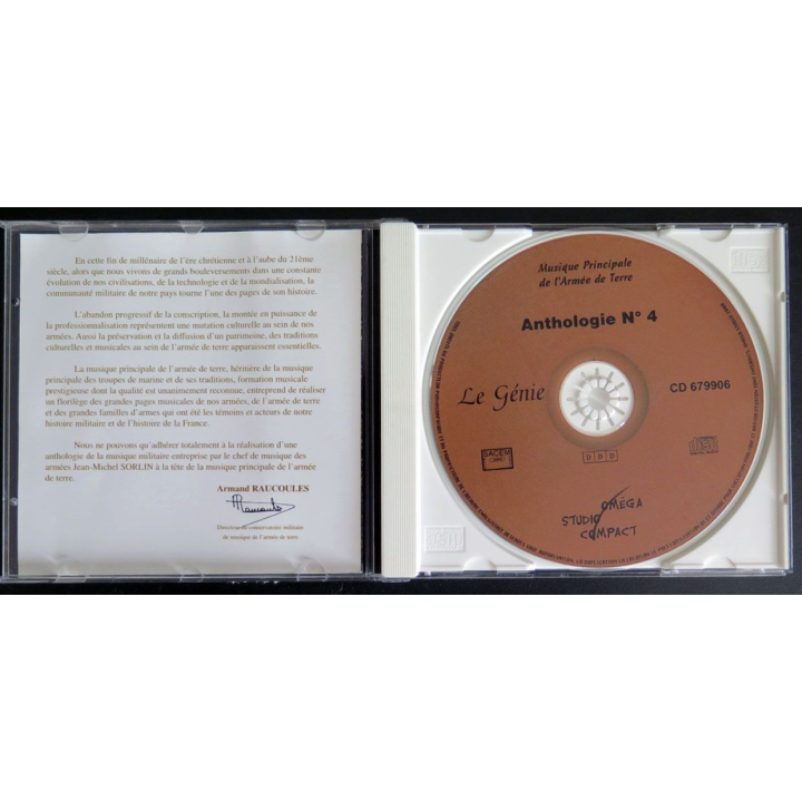 DISQUE CD Musique Principale de l'Armée de terre le Génie 