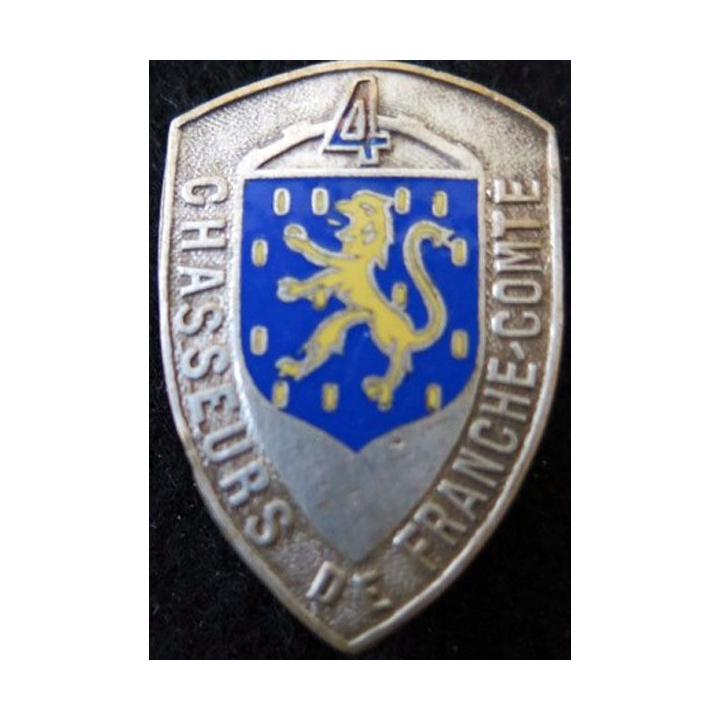 4° RAM : Insigne 4° Chasseurs  de Franche Comté (R.A.M. type 2) en émail