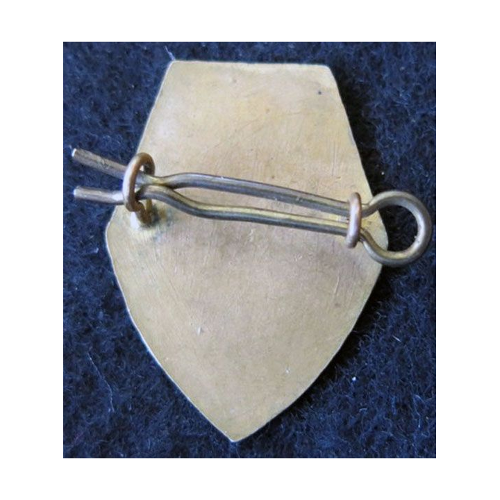 149° RI : insigne métallique du 149° régiment d'infanterie de forteresse sans marquage de fabrication en bronze doré