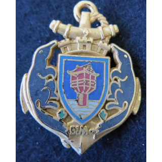 9° BIMA : insigne métallique du 9° bataillon d'Infanterie de Marine de fabrication Drago Noisiel G. 2515