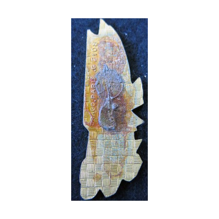 425° CQG: insigne de la 425° compagnie de quartier général, de type 2, en métal doré Drago Paris G. 2108