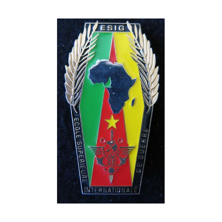 ESIG : insigne de l'école supérieure internationale de guerre  Cameroun Yaoundé