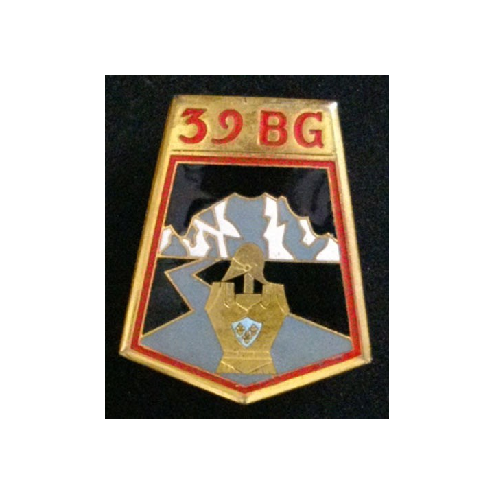 39°BG : 39°BATAILLON DU GÉNIE (AB 1765) ÉMAIL