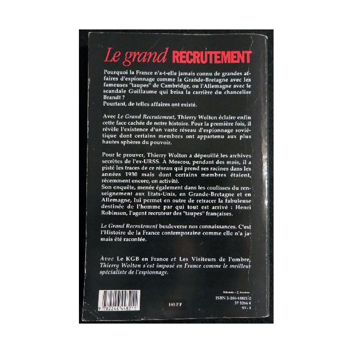Le grand recrutement de Thierry Wolton aux éditions Grasset 1993 (P002)