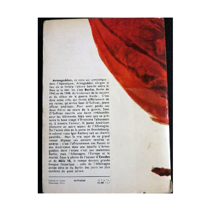 Armagedon de Léon Uris aux éditions Robert Laffont 1965 (P011)