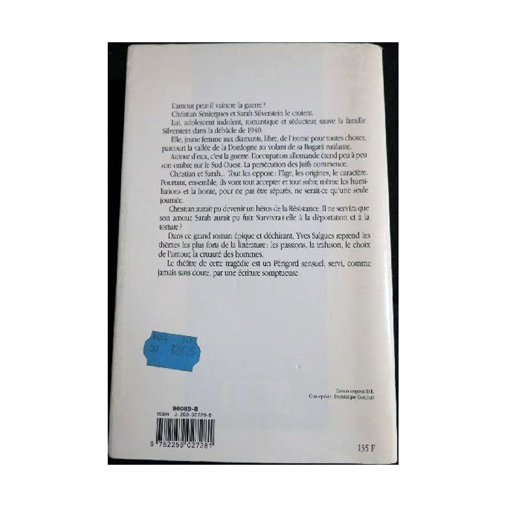 Les Amants de La guerre de Yves Salgues aux éditions Plon 1994 (P015)