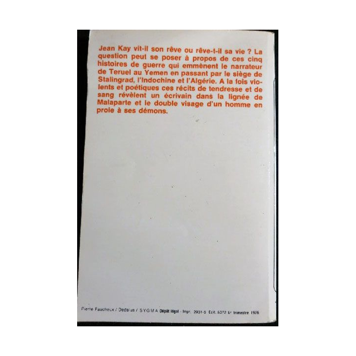 Les fous de guerre de Jean Kay aux éditions Le livre de poche 1973 (P019)