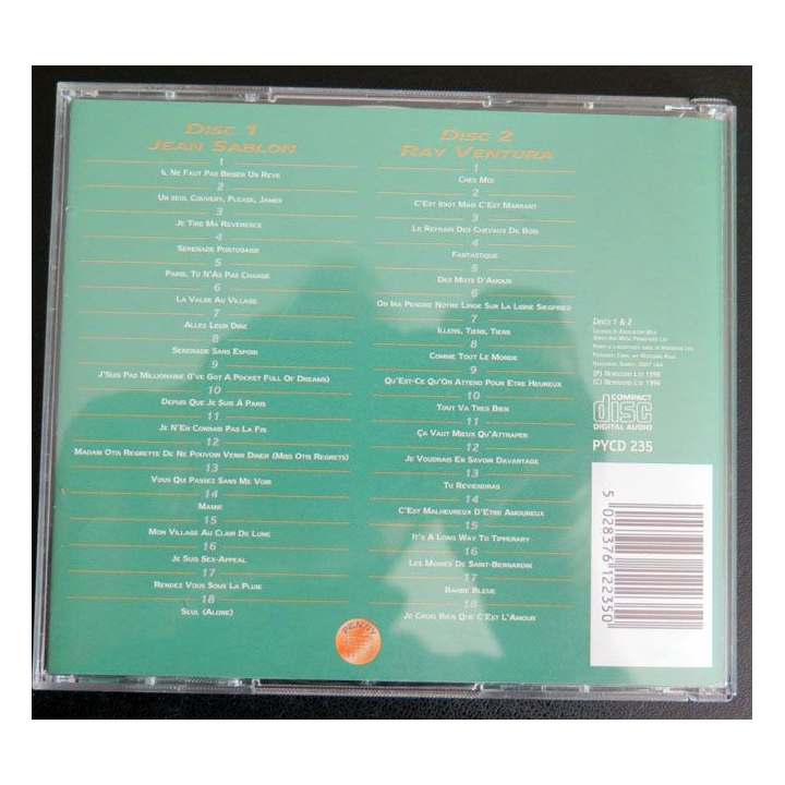 DISQUE CD :  Double CD de Jean Sablon et de Ray ventura