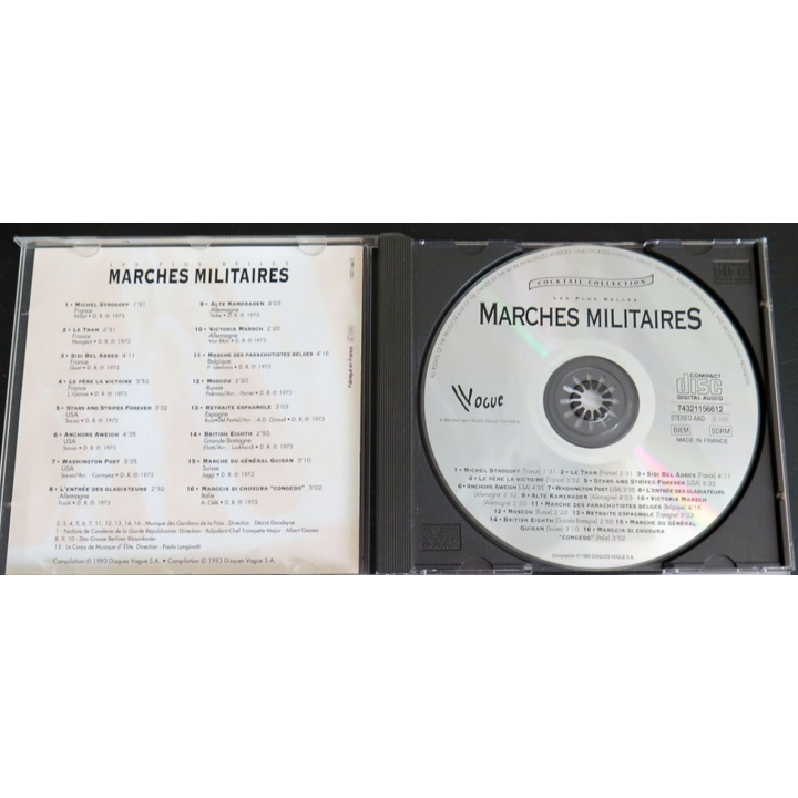 DISQUE CD : Les Plus belles marches militaires