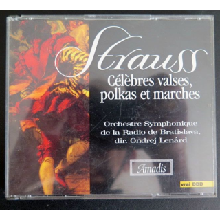 DISQUE CD : Double CD Strauss célèbres valses, polkas et marches