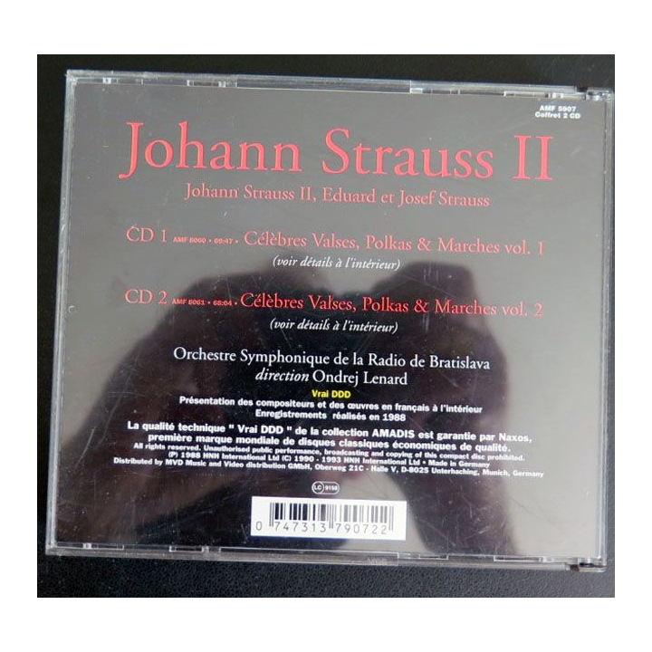 DISQUE CD : Double CD Strauss célèbres valses, polkas et marches