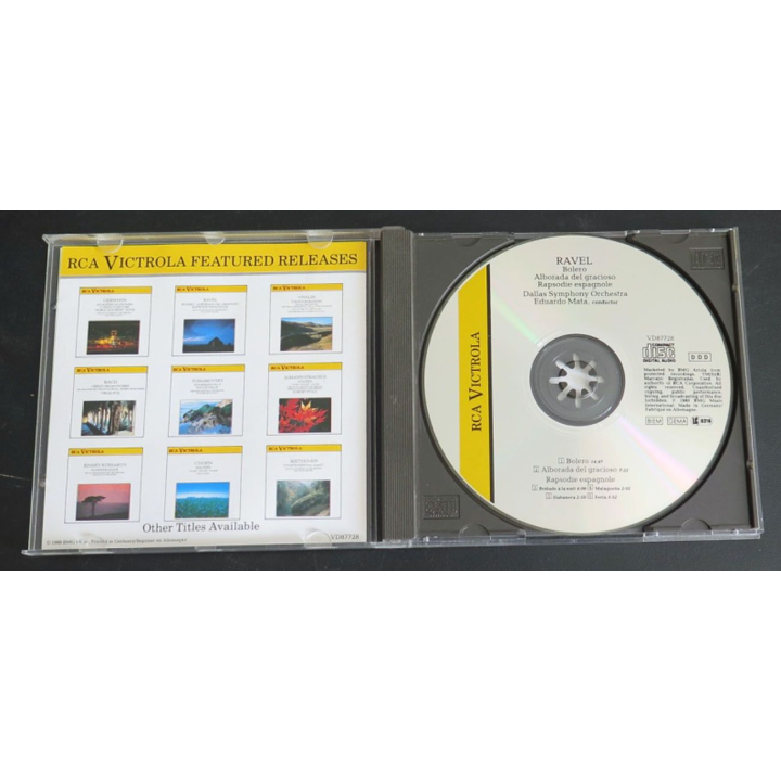 DISQUE CD Boléro de Ravel alborada del Gracioso, rapsodie espagnole