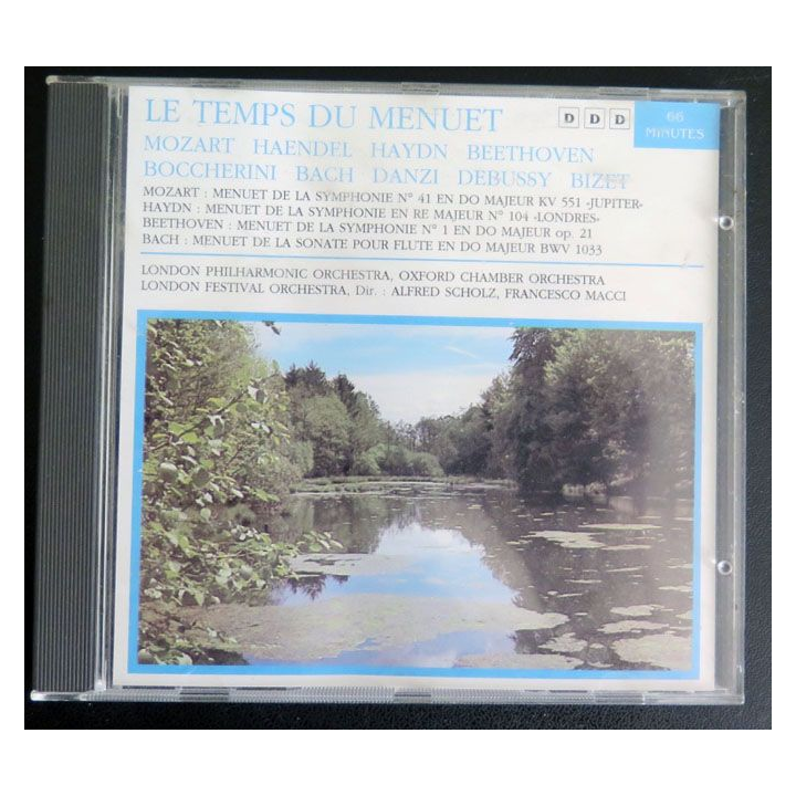 DISQUE CD : Le temps du Menuet Mozart Haendel Hayn Beethoven ...