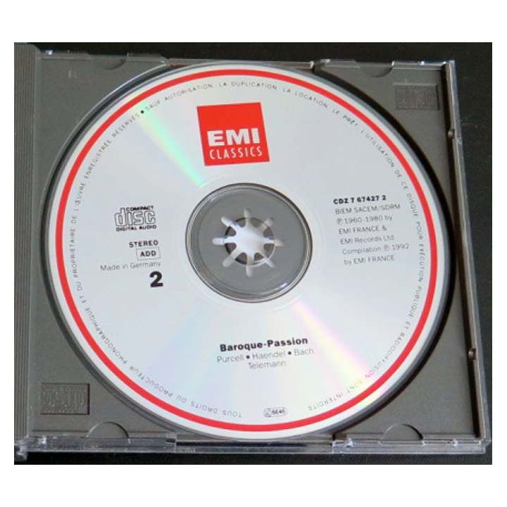 DISQUE CD : 2 CD de Baroque passion 